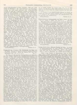 261-262 [Rezension] Poppenberg, Everhard, Die Christologie des Hugo von St. Victor