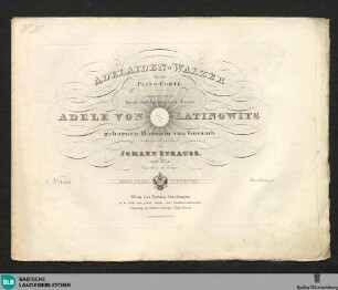 Adelaiden-Walzer für das Piano-Forte : 129tes Werk
