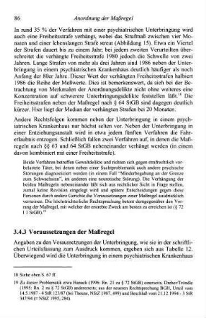 86-89, 3.4.3 Voraussetzungen der Maßregel