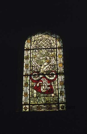 Martin-Luther-Kirche Trittau: Glasbild: Stormarner Wappen