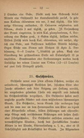 23. Geschwüre