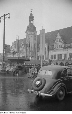 Blick auf das Leipziger Rathaus