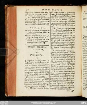 Thesis Vicesima Secunda, De Potentiâ Dei.