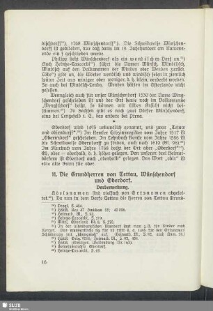 11. Die Grundherren von Tettau, Wünschendorf und Oberdorf