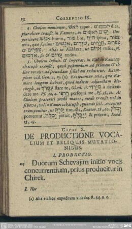 Caput X. De Productione Vocalium Et Reliquis Mutationibus