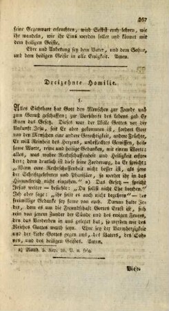 Dreizehnte Homilie