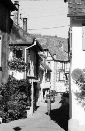 Rappoltsweiler, Ribeauvillé: Gasse mit Fachwerkhäusern