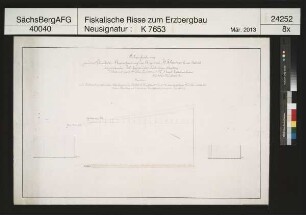 Johannes Fundgrube am Rehhübel bei Johanngeorgenstadt (Wildenthal), neu zu erbauendes Kunstgezeug mit 103 Lachter langem Feldgestänge