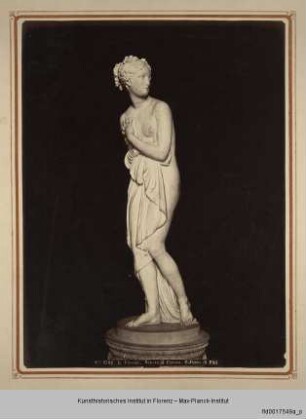 Album mit Veduten aus Florenz : Vedute mit Venus Italica von Canova in den Uffizien