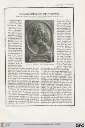 Deutsche Medaillen und Plaketten: Betrachtungen anlässlich der Wiesbadener Ausstellung