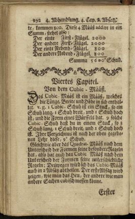 Viertes Capitel. Von dem Cubic-Määß.