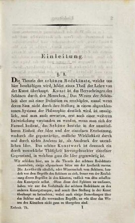 Johann Joachim Eschenburg's Entwurf einer Theorie und Litteratur der schönen Redekünste