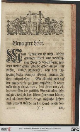 Geneigter Leser