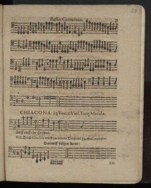 Chiacona a 3. Voc. 2. Viol.