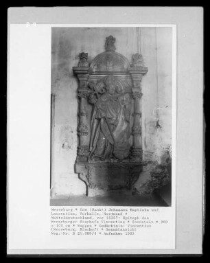 Epitaph des Merseburger Bischofs Vincentius