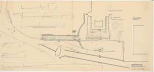 Kloster, Maria Laach Außenanlage: Grundriss Schnitte 1:125, Umleitung des Zugangsweges