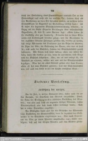 Siebente Vorlesung. Fortsetzung der vorigen