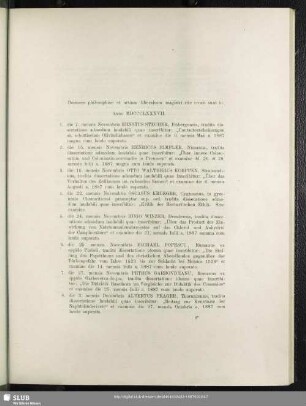 Doctores philosophiae et atrium liberalium magistri rite creati sunt hi: Anno MDCCCLXXXVII