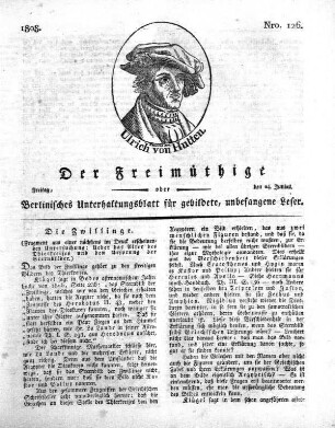 Nro. 126, Freitag, den 24. Junius 1808