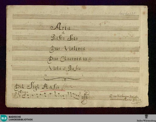 O lux beata trinitas - Don Mus.Ms. 631 : B, orch; D; MülH deest