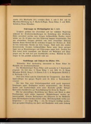 Ausbildungs- und Ruhezeit bis Oktober 1918