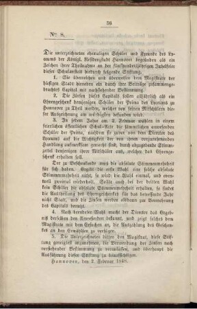 8. [Stiftungs-Urkunde]