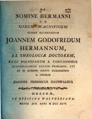 De nomine Hermanni