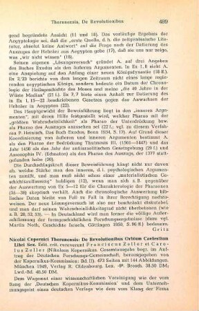 489-491 [Rezension] Kopernikus, Nikolaus, De revolutionibus orbium caelestium. Libri sex
