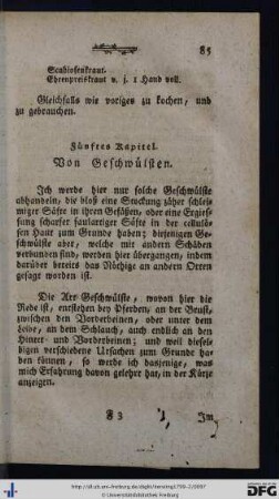 V. Von Geschwülsten.