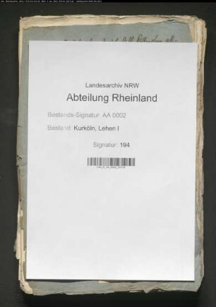 Ausschreibung eines erzstiftischen allgemeinen Lehntages