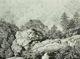 Landschaft mit Hirt und Herde