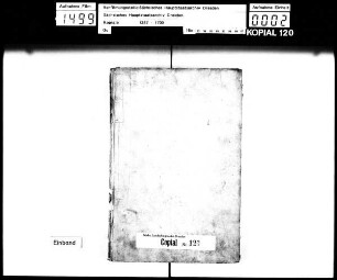 Missivenbuch / Alte Aufschrift: "Meysnisch Copial im Nahmen Herzog Georgen zu Saxen und s(einer) f(urstlichen) g(naden) Stadthaldere" (Hand 16. Jh.)