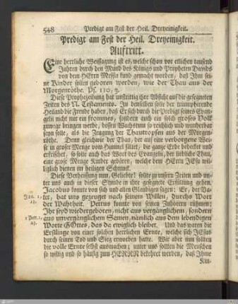 Predigten Trinitatis-Sonntage (Predigt 52-81)