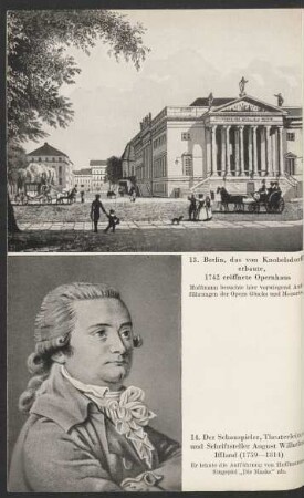 14. Der Schauspieler, Theaterleiter und Schriftsteller August Wilhelm Iffland ...