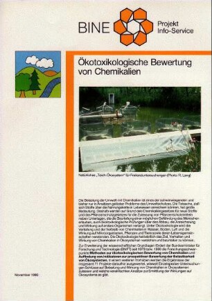 Ökotoxikologische Bewertung von Chemikalien.