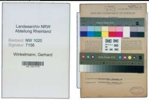 Entnazifizierung Gerhard Winkelmann , geb. 18.06.1908 (Kaufmaennischer Angestellter)