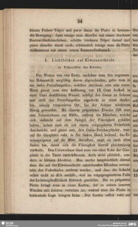 a) Präparation des Eiweiss