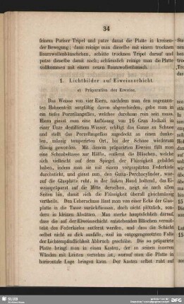 a) Präparation des Eiweiss