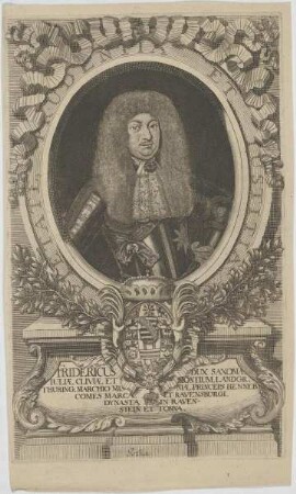 Bildnis des Fridericus I., Herzog zu Sachsen-Gotha u. Altenburg