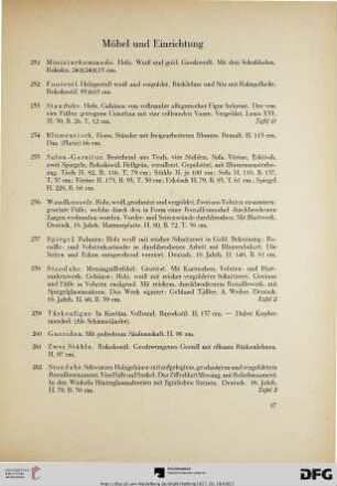 Möbel und Einrichtung (Nr. 251-322a)