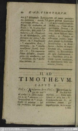 II. Ad Timotheum