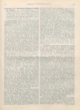 137-139 [Rezension] Loeschcke, Gerhard, Die Vaterunser-Erklärung des Theophilus von Antiochien. Eine Quellenuntersuchung zu den Vaterunser-Erklärungen des Tertullian, Cyprian, Chromatius und Hieronymus