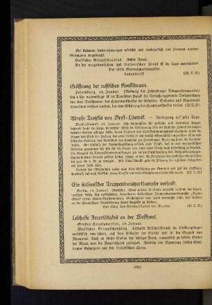 Lebhafte Feuertätigkeit an der Westfront.