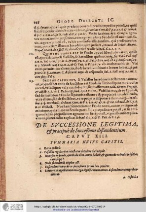 DE SUCCESSIONE LEGITIMA. & pracipue de Succeßione descendentium. CAPUT XIII.