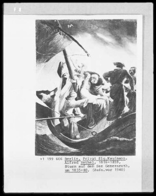 Sturm auf dem See Genezareth (dem See von Galiläa?)