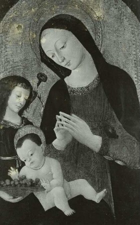 Maria mit dem Kinde und einem Engel