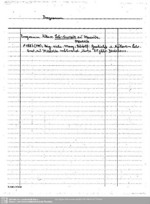 Programm Lehr-Anstalt