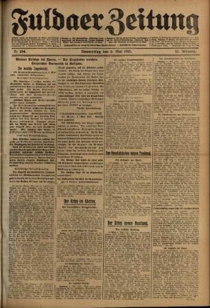 Ausgabe vom Donnerstag, den 06. Mai 1915.