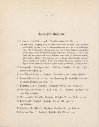 22-25, Universitätsinstitute