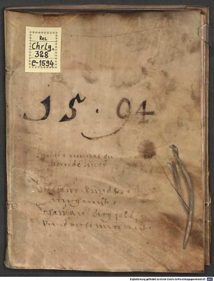 Schreib Calender sammt der Practic auff das Jahr .... 1594 (1593)